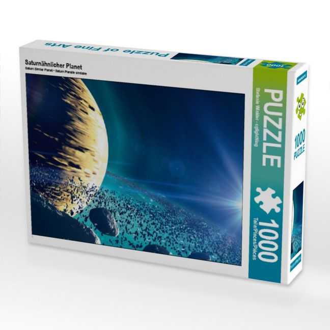 Produktbild: CALVENDO Puzzle Saturn&auml;hnlicher Planet | 1000 Teile Lege-Gr&ouml;&szlig;e 64x48cm Foto-Puzzle f&uuml;r gl&uuml;ckliche Stunden