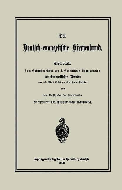 Produktbild: Der Deutsch-evangelische Kirchenbund