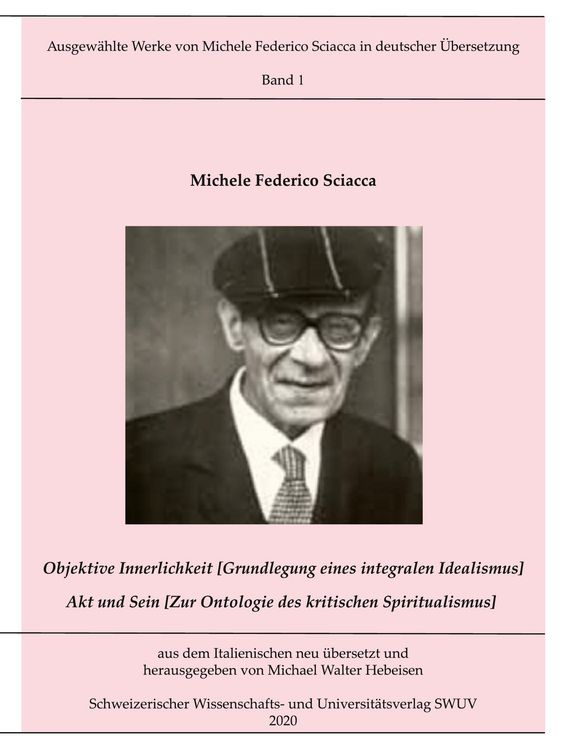 Produktbild: Objektive Innerlichkeit; Akt und Sein