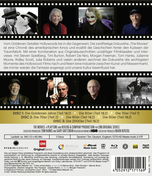 Produktbild: The Movies &ndash; Die Geschichte Hollywoods [3 BRs]