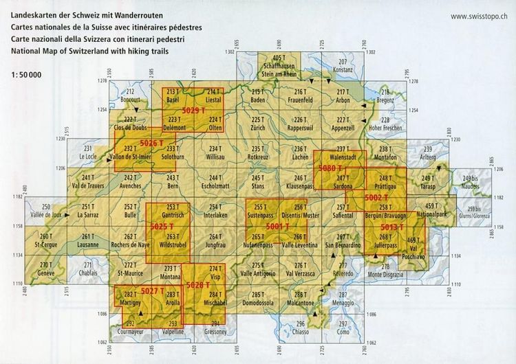 Produktbild: 262T Rochers de Naye Wanderkarte