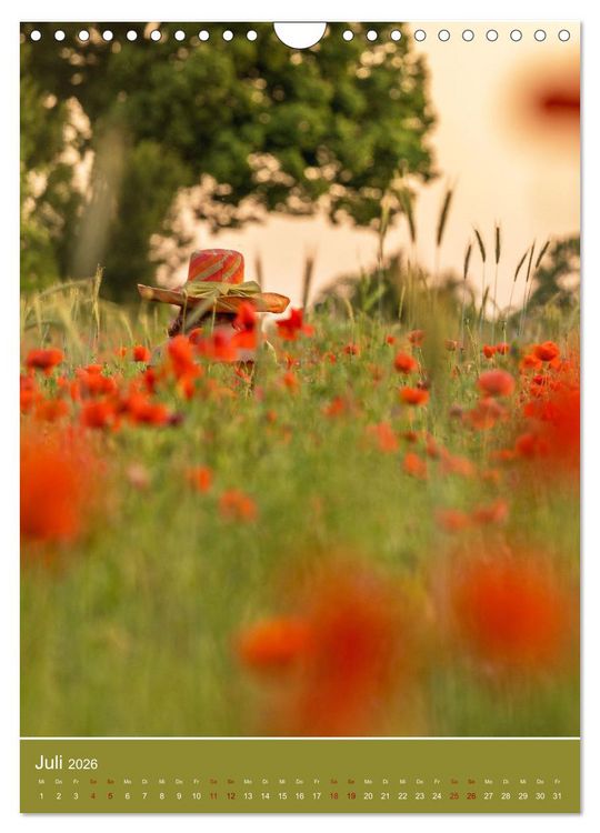 Produktbild: Mohnblumen - kraftvoll und zart (Wandkalender 2026 DIN A4 hoch), CALVENDO Monatskalender