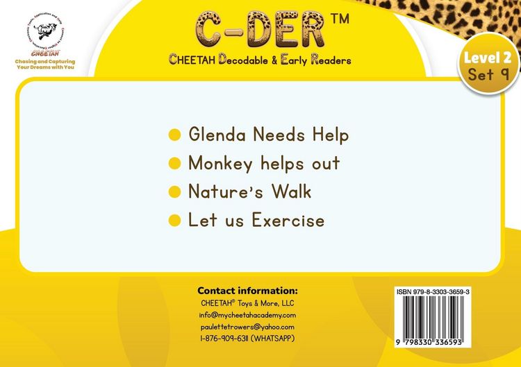 Produktbild: C-DER (Cheetah Decodable & Early Readers) Set 9, Book 71, Let Us Exercise