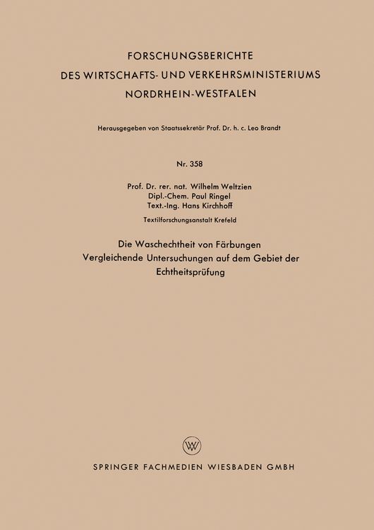 Produktbild: Die Waschechtheit von F&auml;rbungen