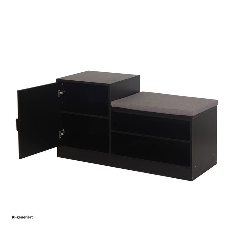 Produktbild: HTI-Living Schuhbank Dana Schwarz Schuhbank Dana Schwarz
