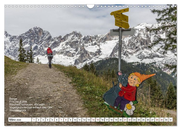 Produktbild: Mit Elfchen durch das Jahr (Wandkalender 2026 DIN A3 quer), CALVENDO Monatskalender