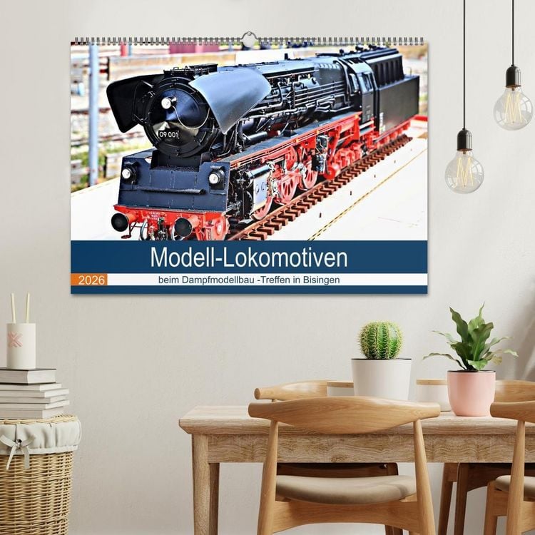 Produktbild: Modell-Lokomotiven beim Dampfmodellbau - Treffen in Bisingen (Wandkalender 2026 DIN A2 quer), CALVENDO Monatskalender