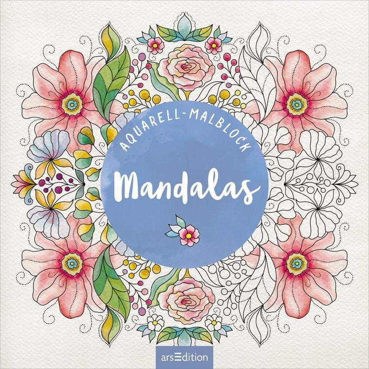 Produktbild: Aquarell-Malblock &ndash; Mandalas