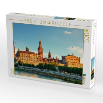 Produktbild: CALVENDO Puzzle Dresdner Altstadt | 1000 Teile Lege-Gr&ouml;&szlig;e 64x48cm Foto-Puzzle f&uuml;r gl&uuml;ckliche Stunden