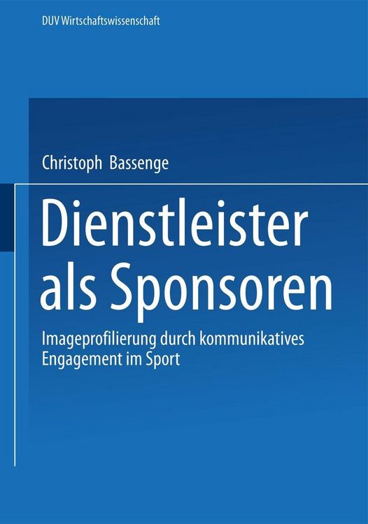 Produktbild: Dienstleister als Sponsoren