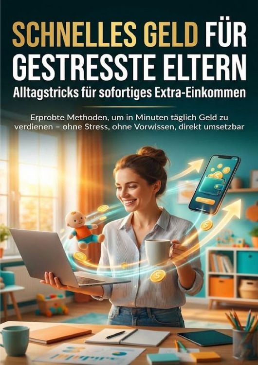 Produktbild: Schnelles Geld f&uuml;r gestresste Eltern: Alltagstricks f&uuml;r sofortiges Extra-Einkommen