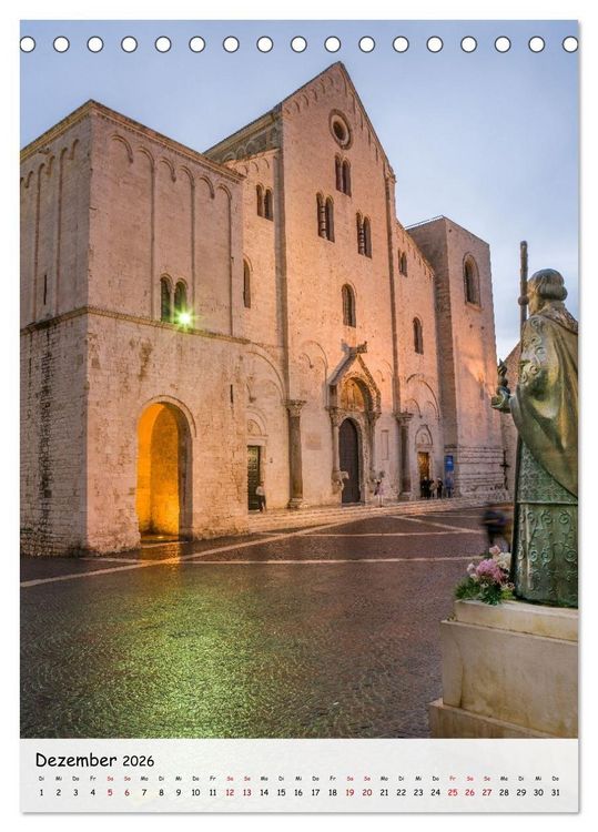 Produktbild: Apulien und Basilikata - Italiens S&uuml;den (Tischkalender 2026 DIN A5 hoch), CALVENDO Monatskalender