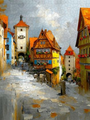 Produktbild: CALVENDO Puzzle Rothenburg ob der Tauber | 2000 Teile Lege-Gr&ouml;&szlig;e 90x67cm Foto-Puzzle f&uuml;r gl&uuml;ckliche Stunden