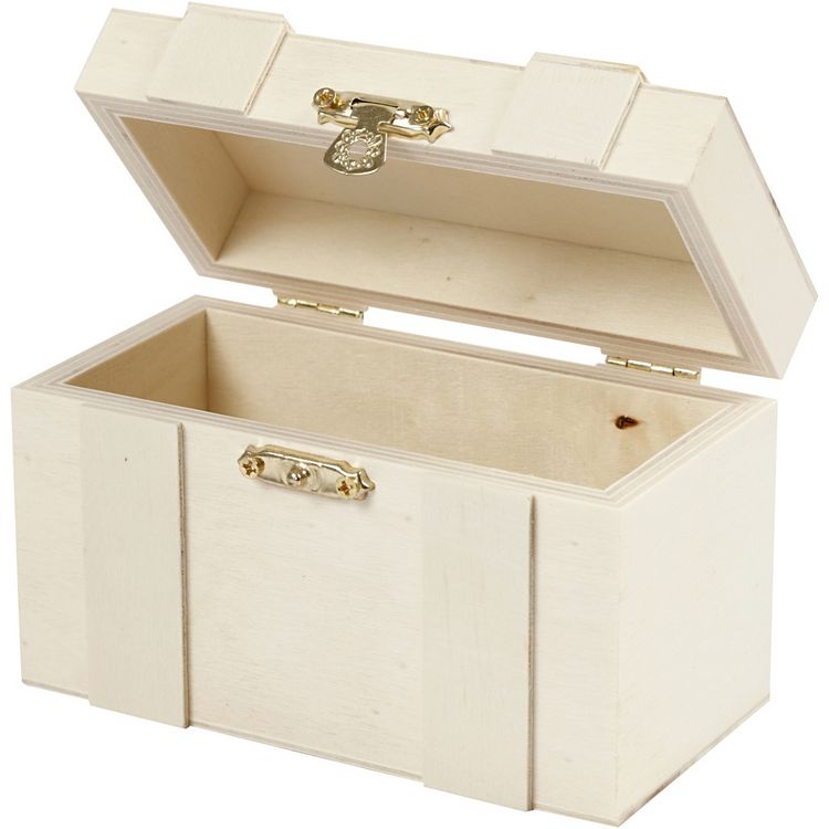 Produktbild: Creativ Company Schatzkiste, H 7,5 cm, L 12 cm, B 6 cm, 1 Stk