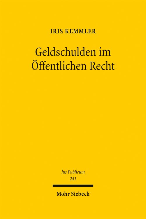 Produktbild: Geldschulden im &Ouml;ffentlichen Recht