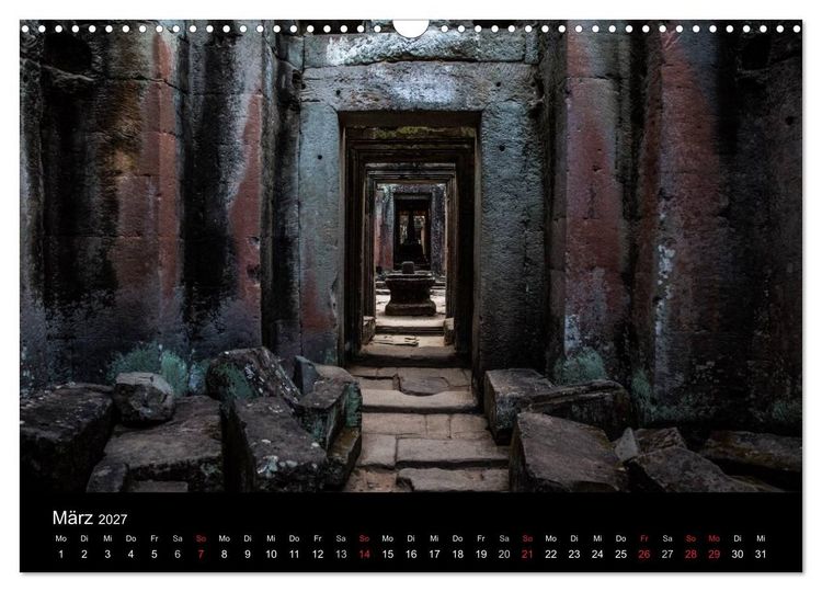 Produktbild: Tempel rund um Angkor Wat (Wandkalender 2027 DIN A3 quer), CALVENDO Monatskalender