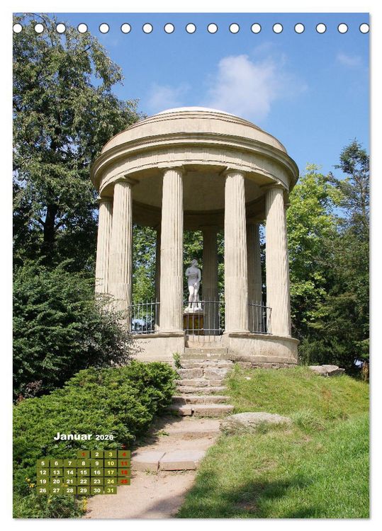 Produktbild: W&ouml;rlitzer Park und Luisium - Eine romantische Reise (Tischkalender 2026 DIN A5 hoch), CALVENDO Monatskalender