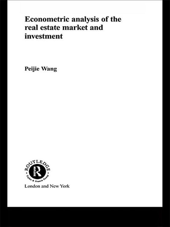Produktbild: Econometric Analysis of the Real Estate Market and Investment