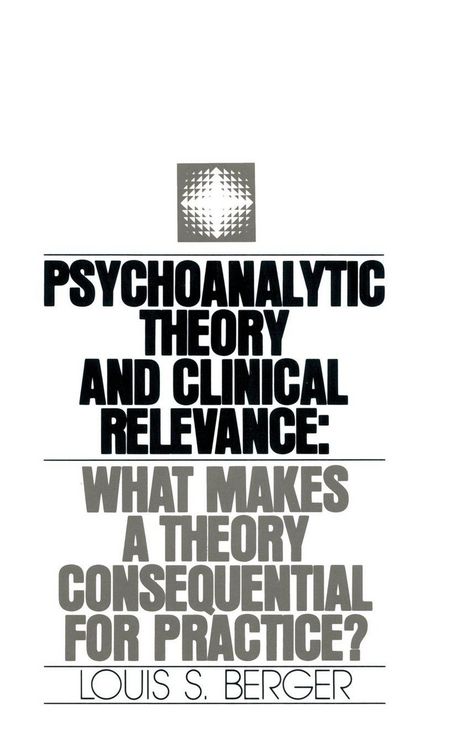 Produktbild: Psychoanalytic Theory and Clinical Relevance