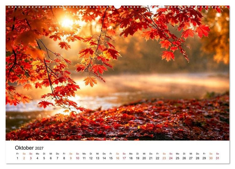 Produktbild: Sonnenjahr (Wandkalender 2027 DIN A2 quer), CALVENDO Monatskalender