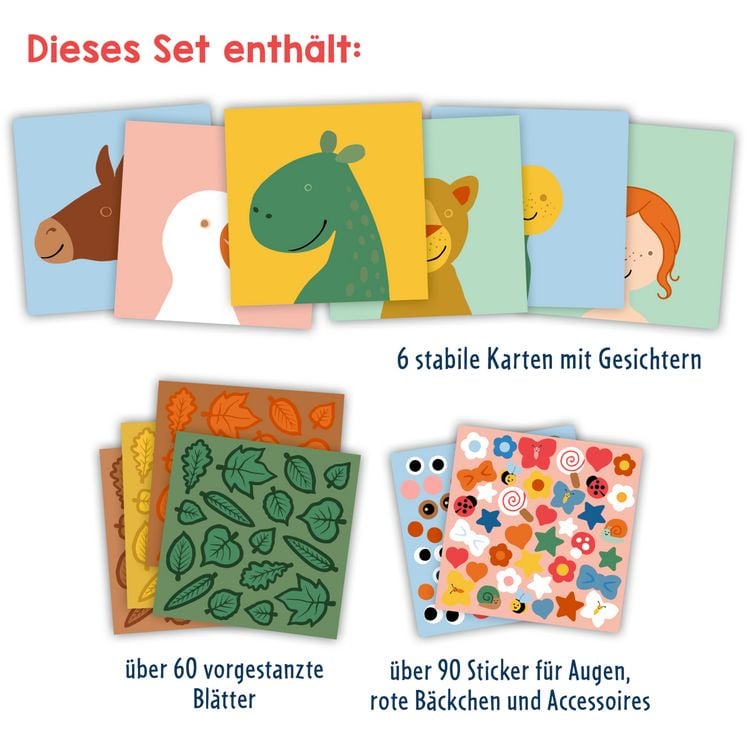 Produktbild: Mein erstes Bastelset - Bl&auml;tter-Gesichter