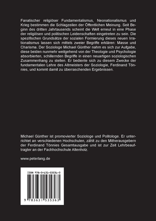 Produktbild: Masse und Charisma