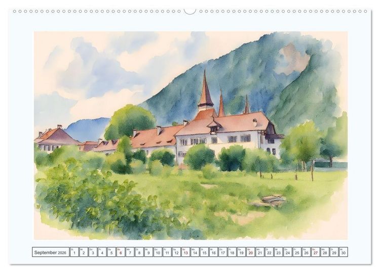 Produktbild: Traumreise durch die Schweiz (hochwertiger Premium Wandkalender 2026 DIN A2 quer), Kunstdruck in Hochglanz