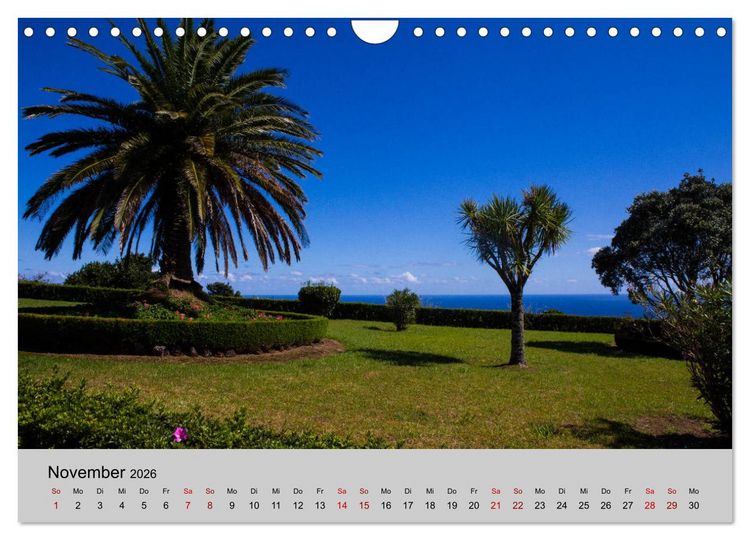 Produktbild: Azoren - S&atilde;o Miguel (Wandkalender 2026 DIN A4 quer), CALVENDO Monatskalender