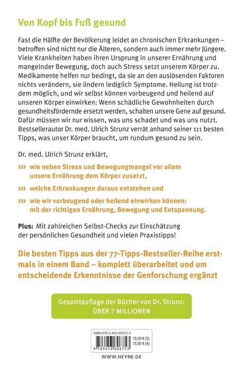 Produktbild: 111 Tipps f&uuml;r einen gesunden K&ouml;rper