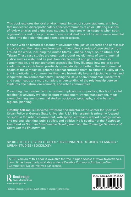 Produktbild: Sport Stadiums and Environmental Justice