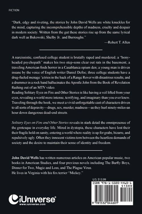 Produktbild: Solitary Eyes on Fire and Other Stories