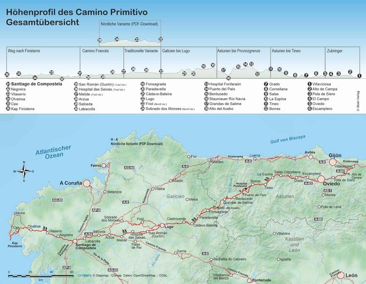 Produktbild: Spanien: Jakobsweg Camino Primitivo
