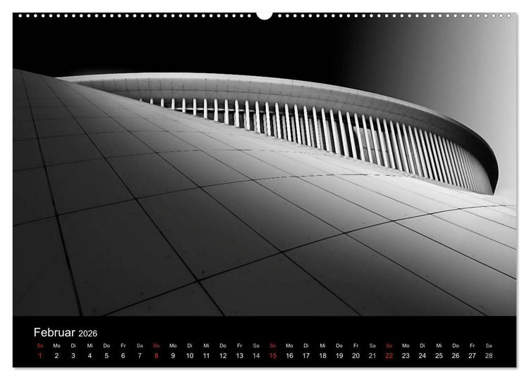 Produktbild: Black-Schwarz-Noir 2026 (Wandkalender 2026 DIN A2 quer), CALVENDO Monatskalender
