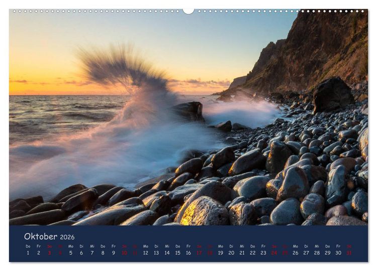 Produktbild: Naturwunder Madeira (hochwertiger Premium Wandkalender 2026 DIN A2 quer), Kunstdruck in Hochglanz