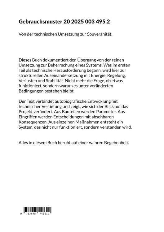 Produktbild: Gebrauchsmuster 20 2025 003 495.2
