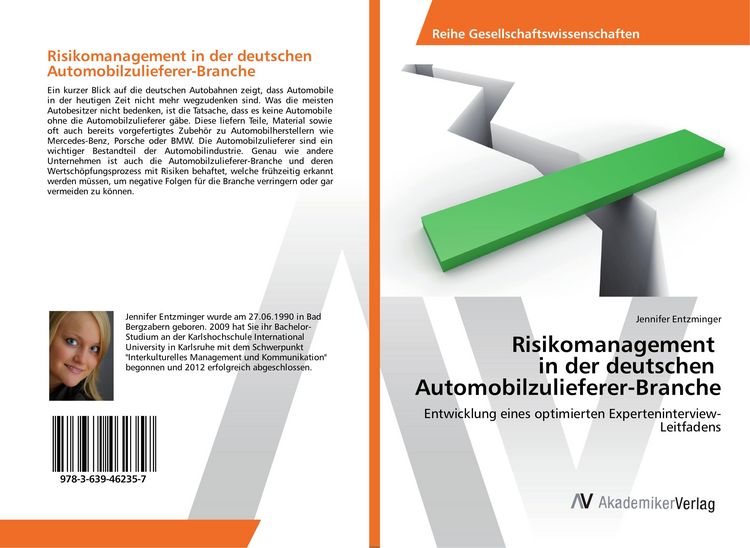 Produktbild: Risikomanagement in der deutschen Automobilzulieferer-Branche