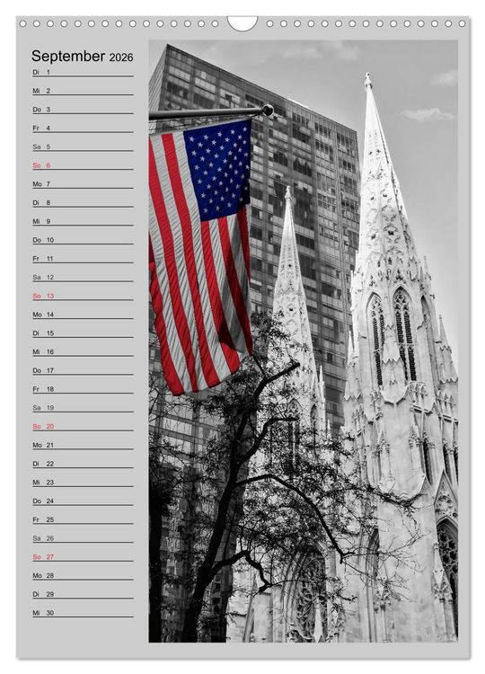 Produktbild: New York Colorkey (Wandkalender 2026 DIN A3 hoch), CALVENDO Monatskalender