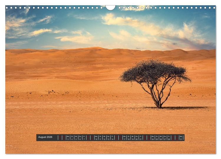 Produktbild: OMAN Offroad Travel Log (Wandkalender 2026 DIN A3 quer), CALVENDO Monatskalender