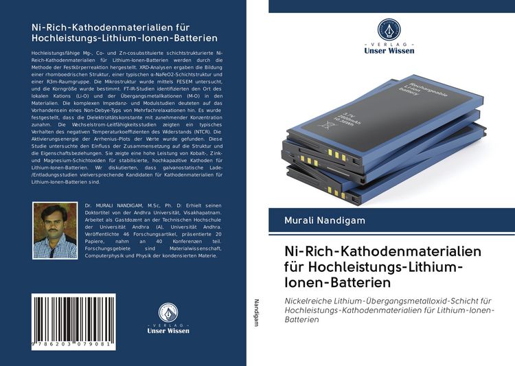 Produktbild: Ni-Rich-Kathodenmaterialien f&uuml;r Hochleistungs-Lithium-Ionen-Batterien
