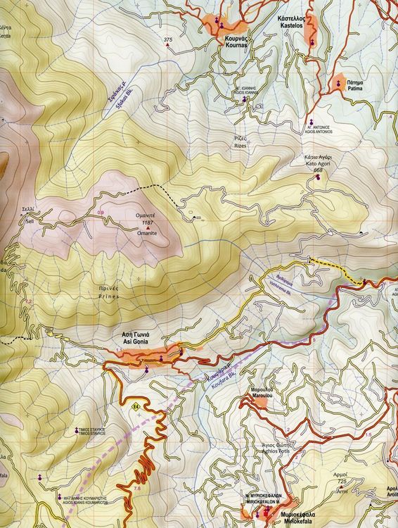 Produktbild: Topografische Bergwanderkarte 11.17 Frangokastelo - Plakias