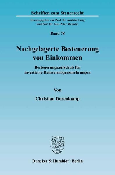 Produktbild: Nachgelagerte Besteuerung von Einkommen.