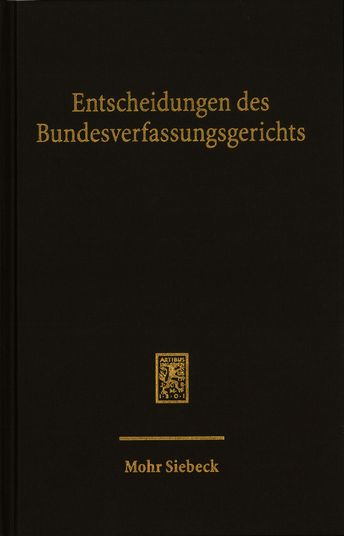 Produktbild: Entscheidungen des Bundesverfassungsgerichts (BVerfGE)