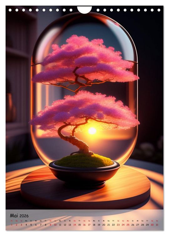 Produktbild: Bonsai Kunstwerke (Wandkalender 2026 DIN A4 hoch), CALVENDO Monatskalender