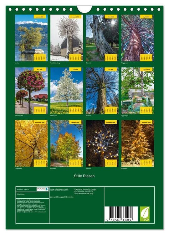 Produktbild: Stille Riesen (Wandkalender 2026 DIN A4 hoch), CALVENDO Monatskalender