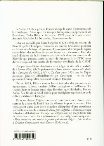 Produktbild: El&eacute;gies de Bierville