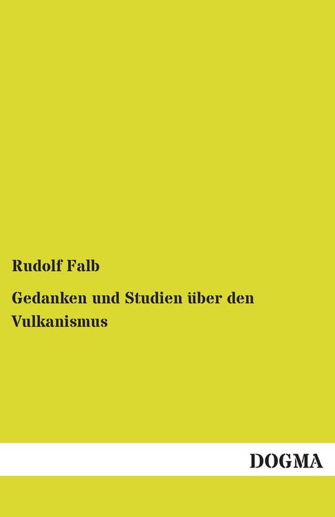 Produktbild: Gedanken und Studien &uuml;ber den Vulkanismus