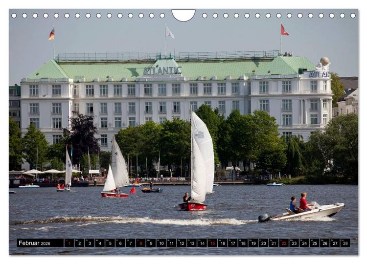 Produktbild: Hansestadt Hamburg (Wandkalender 2026 DIN A4 quer), CALVENDO Monatskalender