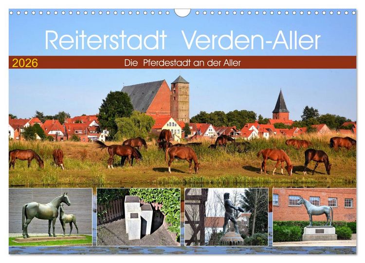 Produktbild: Reiterstadt Verden - Aller (Wandkalender 2026 DIN A3 quer), CALVENDO Monatskalender