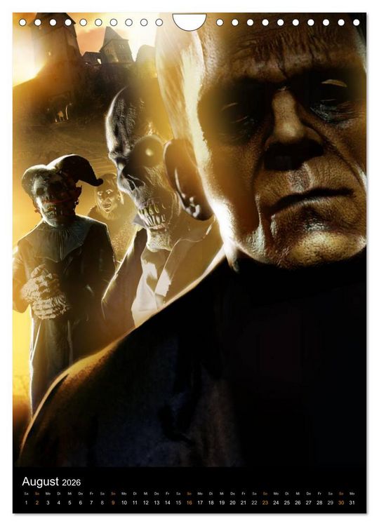 Produktbild: Halloween Optische Illusionen - Kalender 2026 (Wandkalender 2026 DIN A4 hoch), CALVENDO Monatskalender