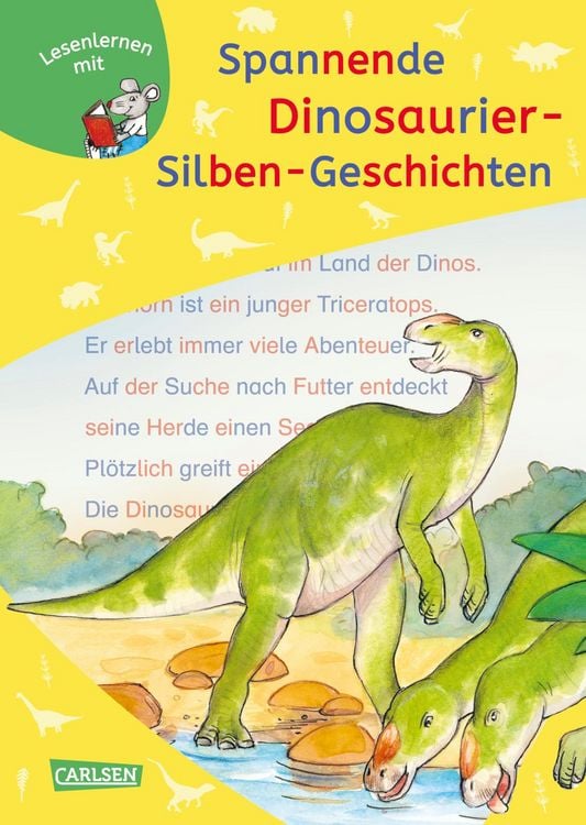 Produktbild: LESEMAUS zum Lesenlernen Sammelb&auml;nde: Spannende Dinosaurier-Silben-Geschichten
